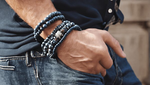 Amplifiez votre style avec un bracelet homme en perles élégant