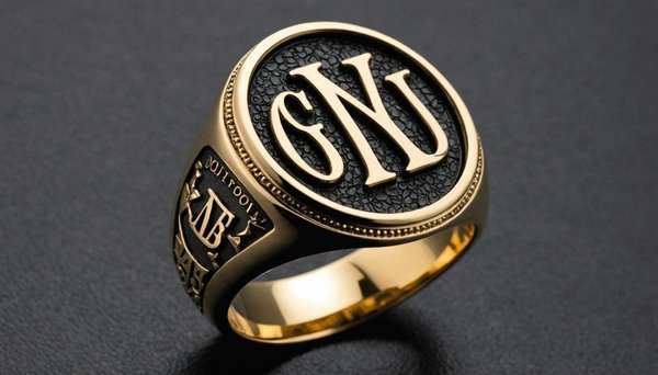 Personnalisez votre chevalière homme avec vos initiales uniques