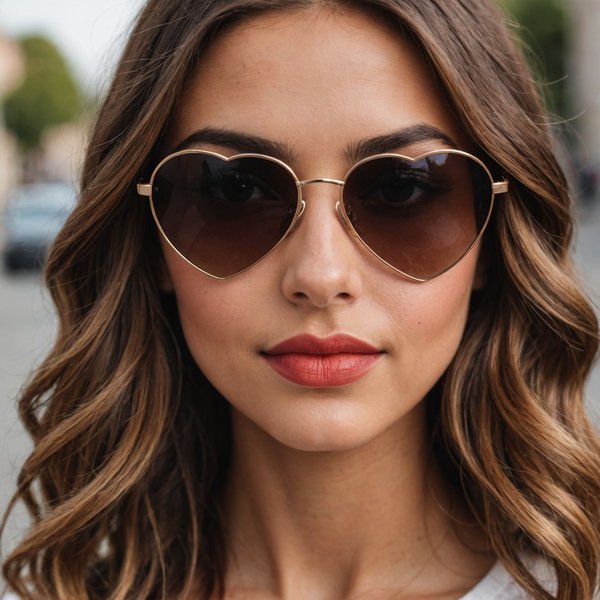 Comment choisir des lunettes de soleil pour un visage en forme de cœur?